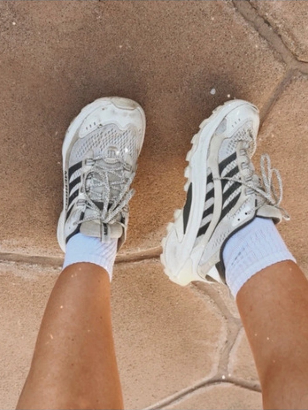 Merrell Beige and Black Women's Athletic Trail Shoes - Picture 6 of 10